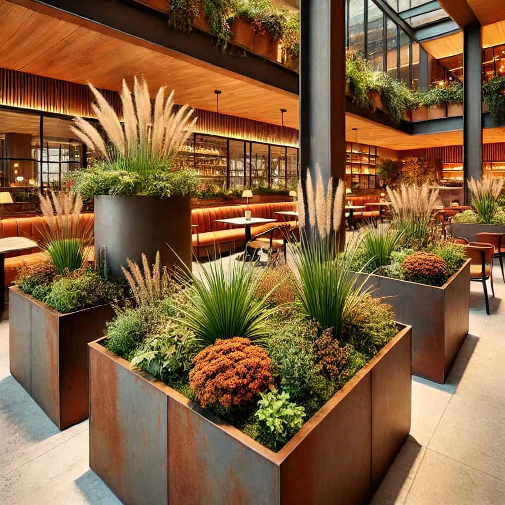 cortenstaal plantenbakken